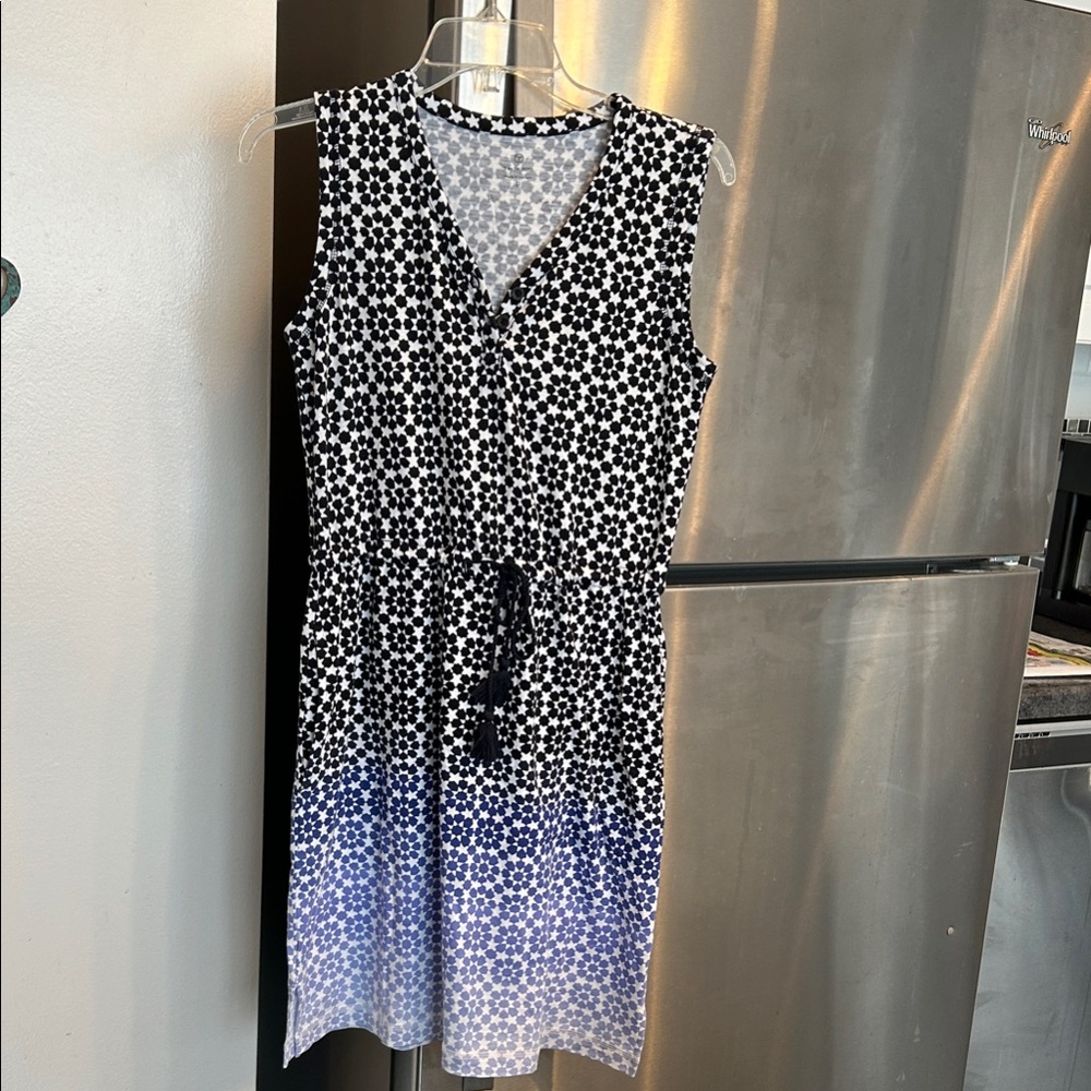 Talbots Blue and White Summer dress